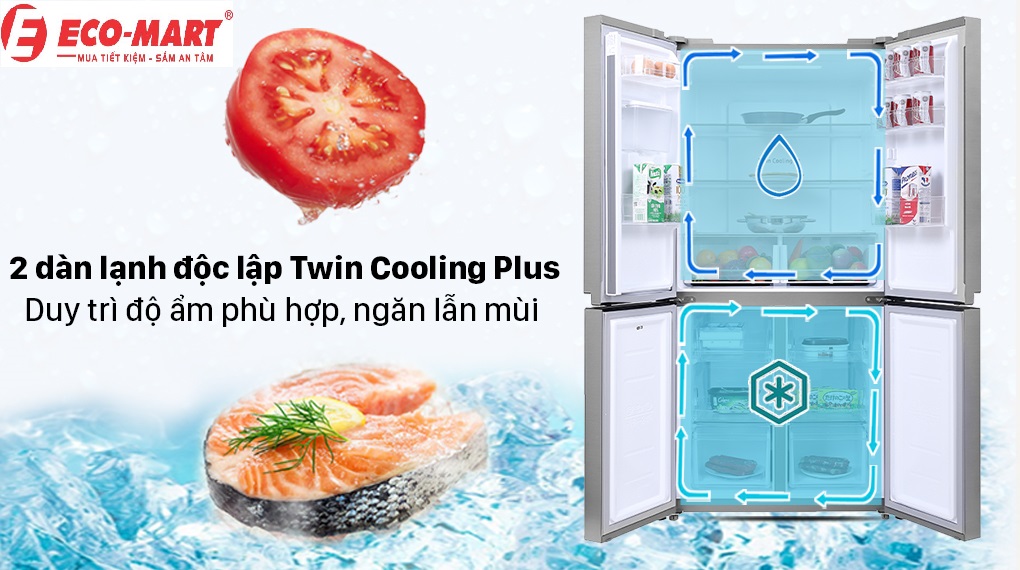 Lý do tủ lạnh Samsung 2 dàn lạnh độc lập đáng mua nhất RF48A4010M9/SV