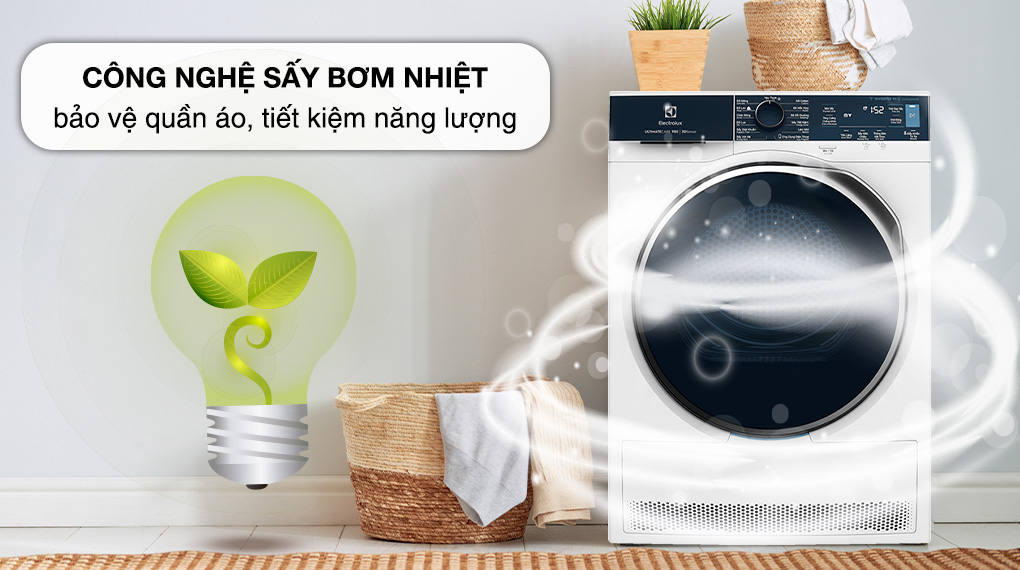 Những lý do bạn nên sử dụng chiếc máy sấy quần áo Electrolux 9kg EDH903R9WB