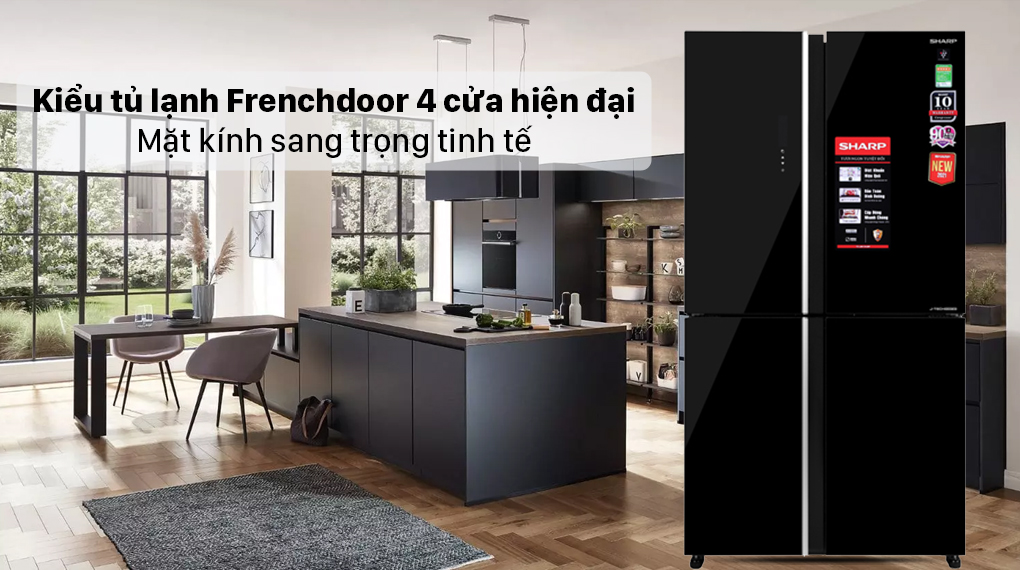 Những điểm tuyệt vời trên tủ lạnh Sharp SJ-FXP600VG-BK