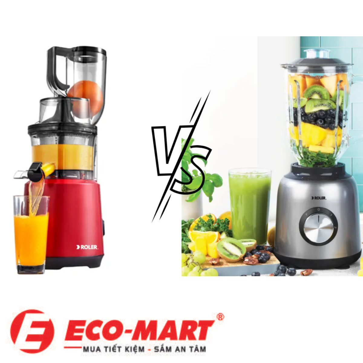 Máy ép chậm và máy xay sinh tố khác nhau như thế nào ?