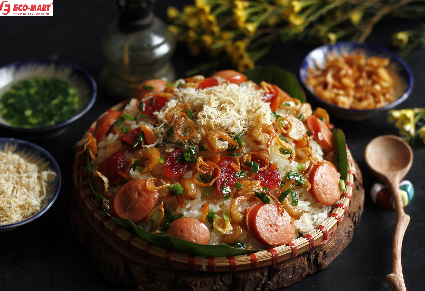 Cách nấu xôi mặn bằng nồi cơm điện