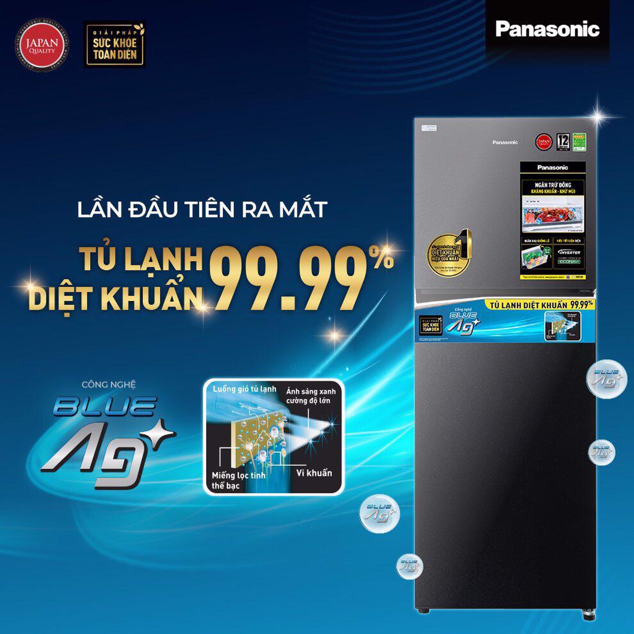 Công nghệ Blue Ag+ trên tủ lạnh Panasonic là gì? Công dụng