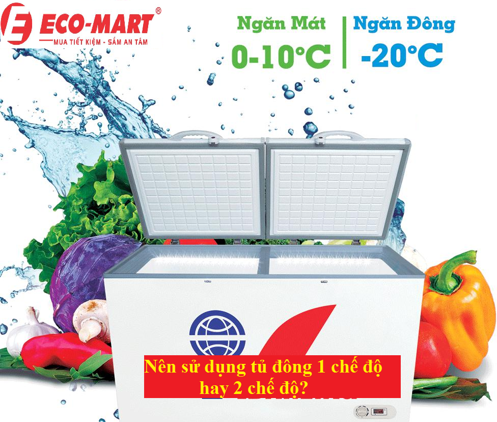 Nên sử dụng tủ đông 1 chế độ hay 2 chế độ?