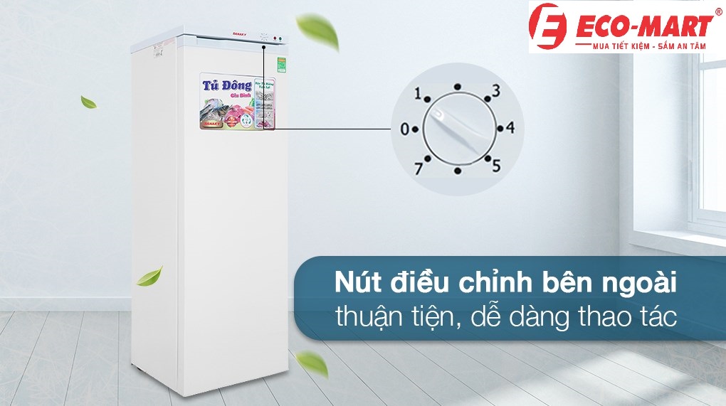 Đánh Giá Tủ Đông Đứng Sanaky VH-230VD - Nhỏ nhưng tiện lợi