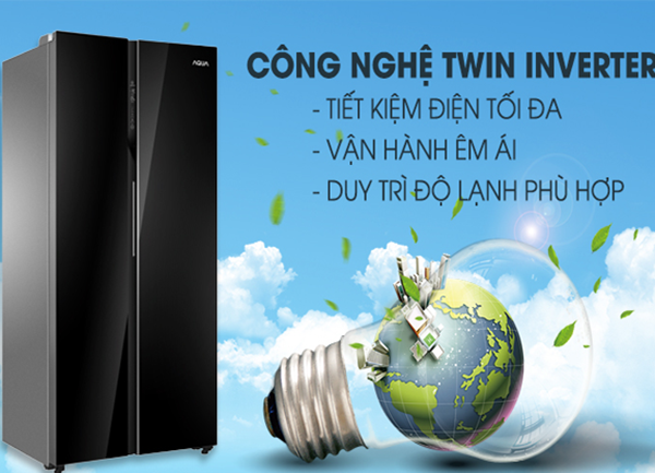 Công nghệ Twin Inverter trên tủ lạnh Aqua? Công dụng