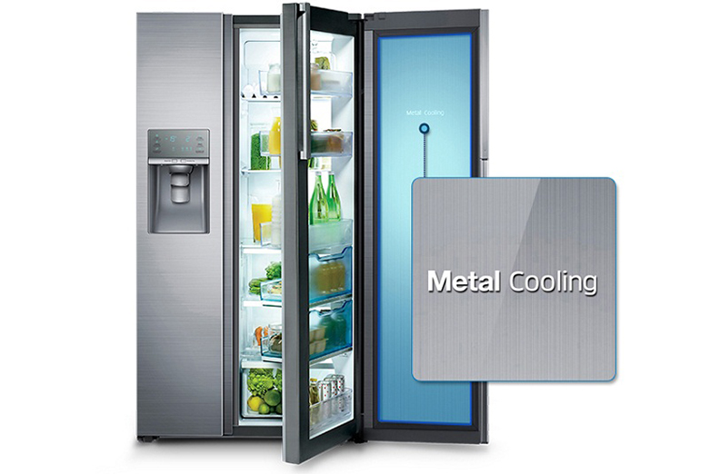 Ưu điểm của tấm chắn giữ nhiệt Metal Cooling trên tủ lạnh Samsung