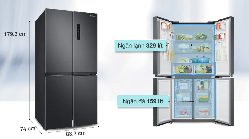 Ưu nhược điểm của tủ lạnh Samsung RF48A4000B4/SV dưới 15 triệu mà bạn nên biết