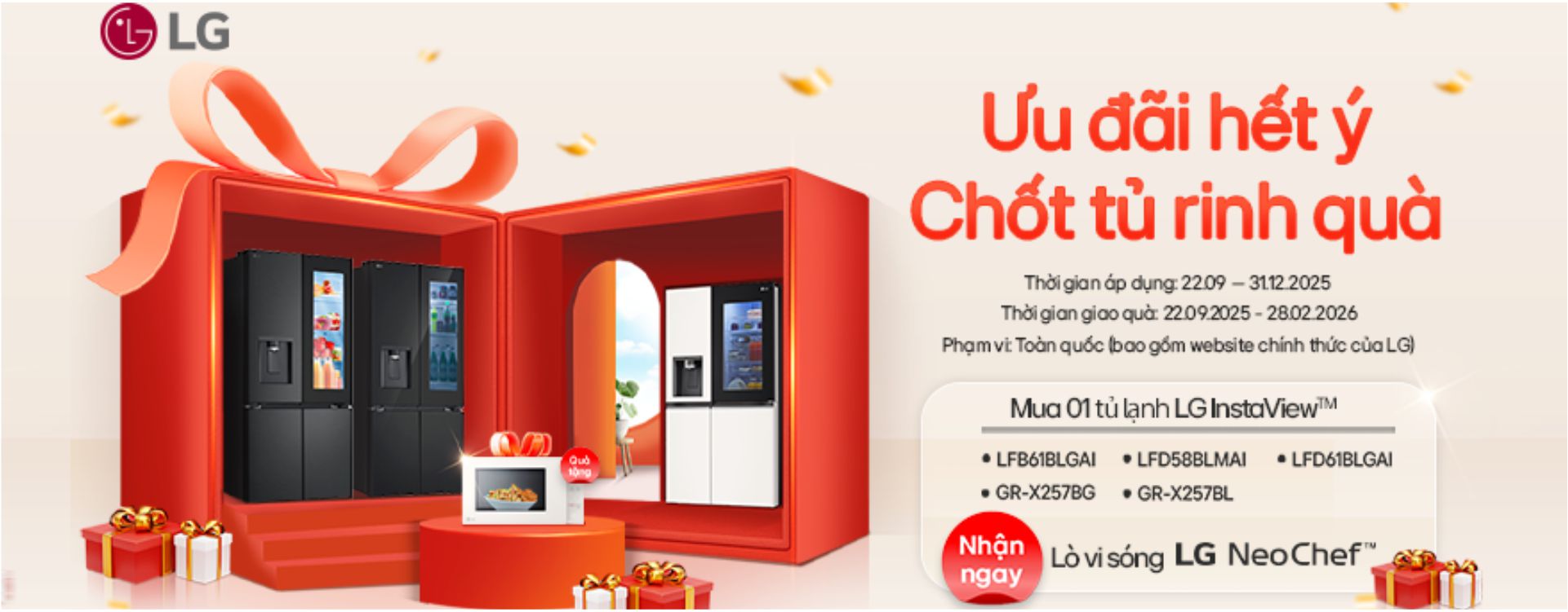 🎉 Ưu đãi hết ý – Chốt tủ rinh quà cùng LG tại Eco-mart 🎉