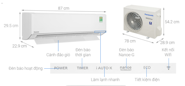 Đánh giá điều hòa Panasonic 2 chiều Inverter YZ12AKH-8: Có đáng mua trong năm 2025?