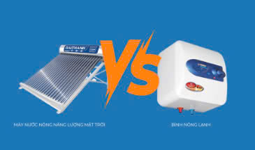 So sánh bình nóng lạnh dùng điện và bình nóng lạnh dùng năng lượng mặt trời