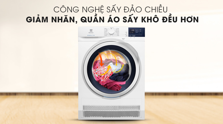 Máy sấy Electrolux EDC804CEWA 8 Kg inverter Ngưng tự