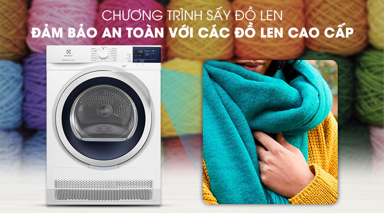 Máy sấy Electrolux EDC804CEWA 8 Kg inverter Ngưng tự