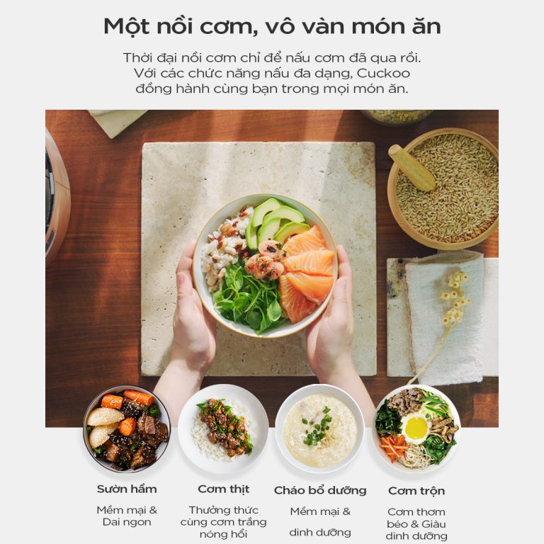 Nồi Cơm Điện Tử Áp Suất Cao Tần Cuckoo CRP-AHBC1000F/GRGRCRCKV