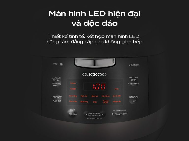 Nồi Cơm Điện Tử Áp Suất Cao Tần Cuckoo CRP-AHBC1000F/GRGRCRCKV