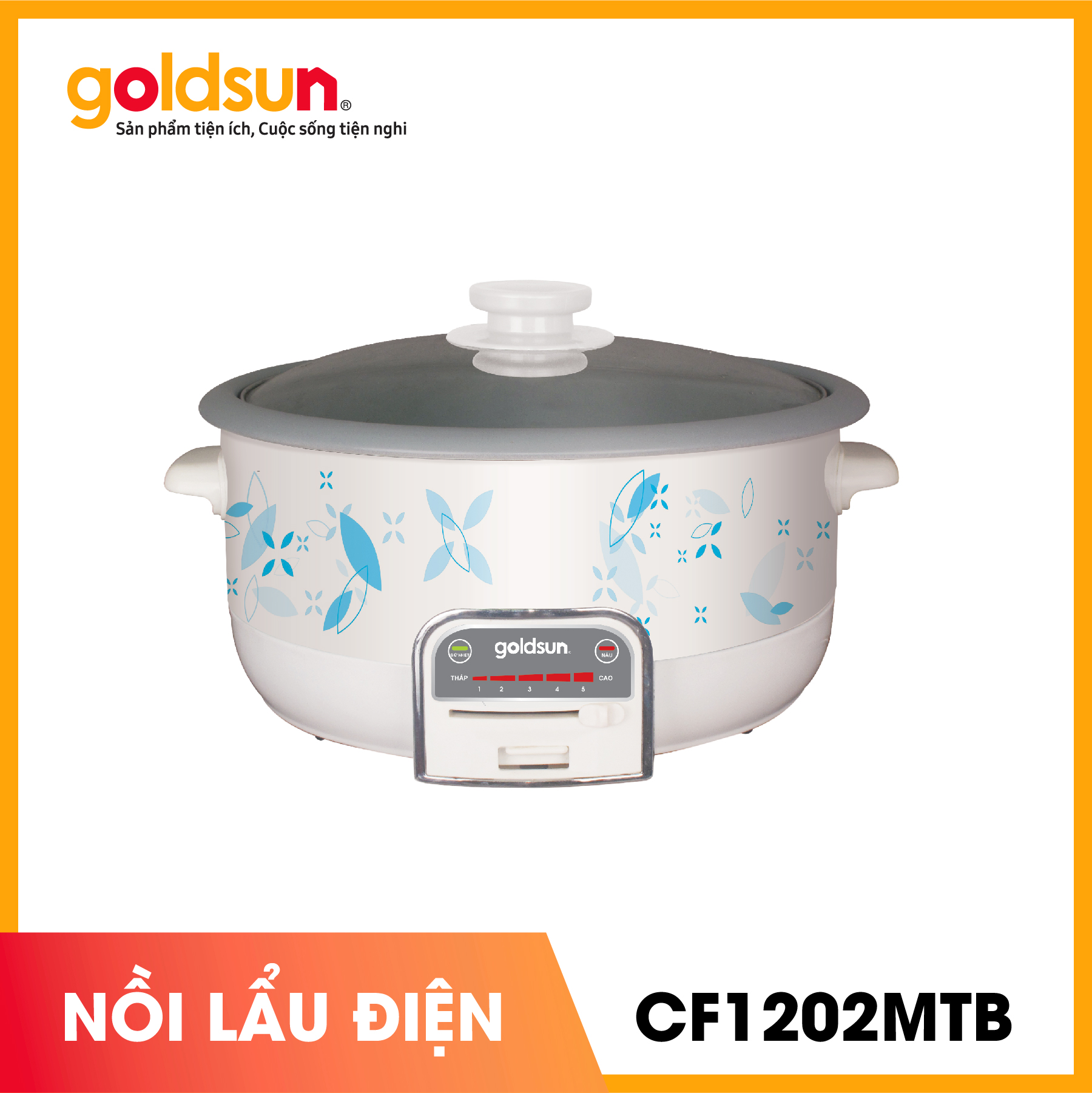 Nồi lẩu điện đa năng Goldsun 3L CF1202MTB