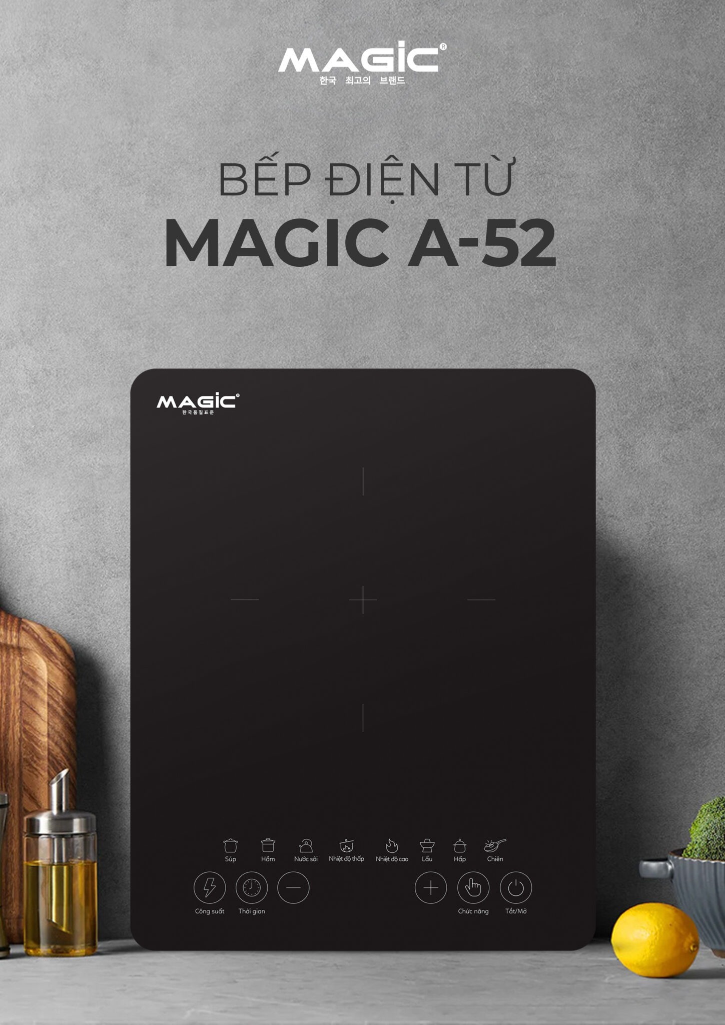 Bếp từ đơn magic A-52