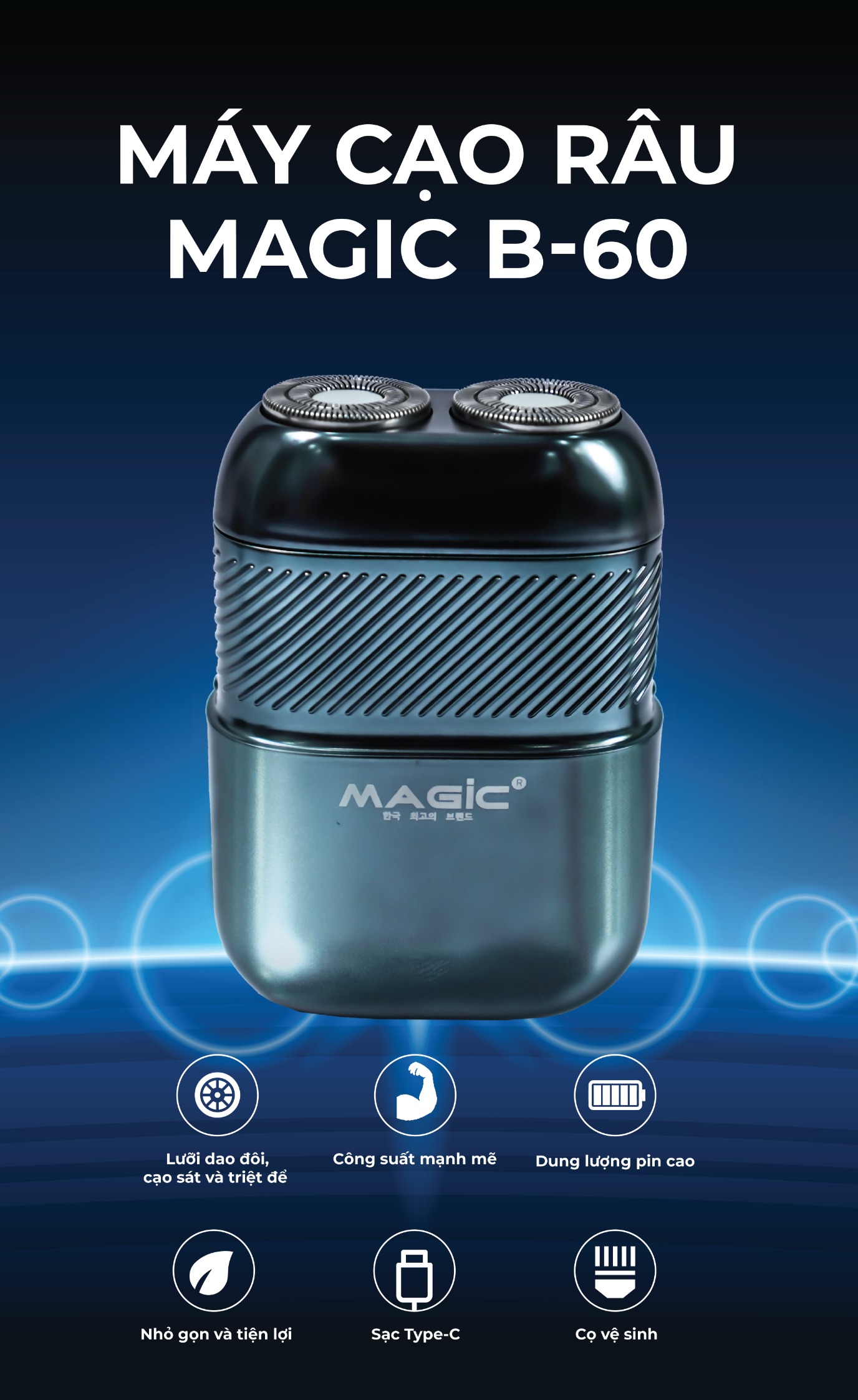 Máy cạo râu Magic B-60