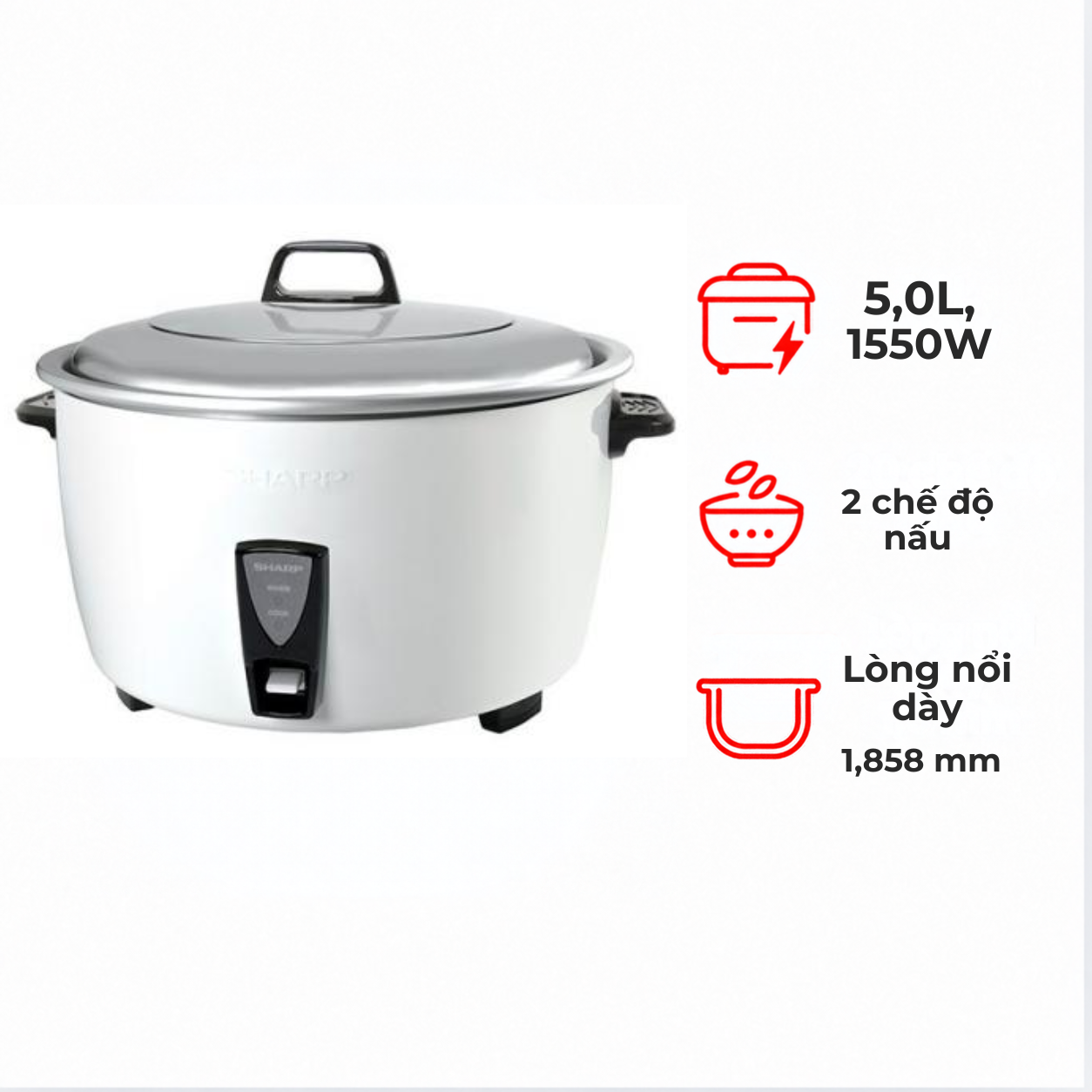 Nồi cơm điện Sharp KSHD55V 5 lít