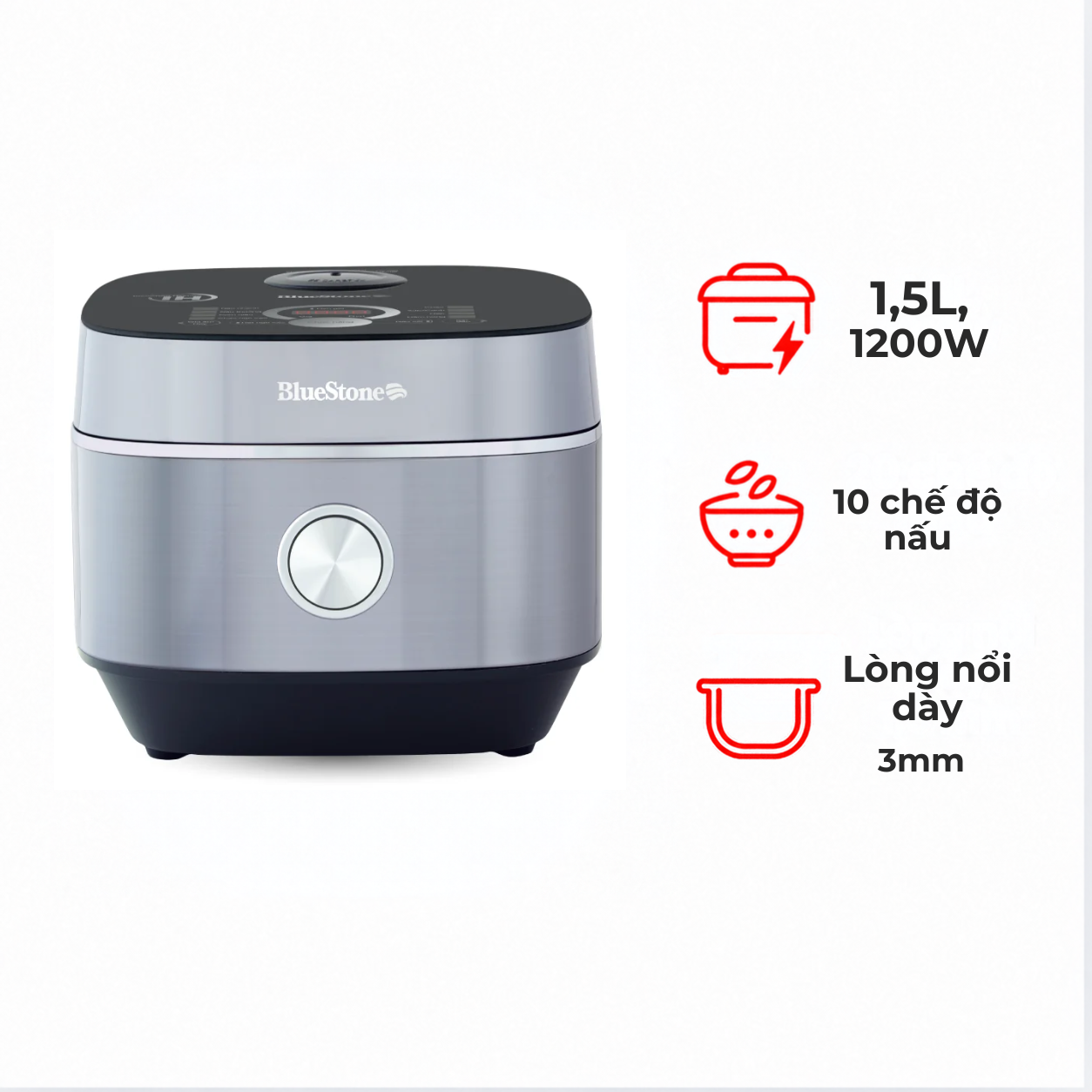 Nồi cơm điện tử cao tần Bluestone RCB-5995 1.5 lít