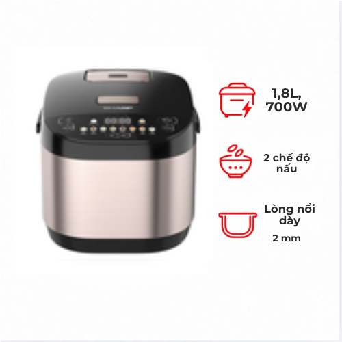 Nồi cơm điện tử Sharp 1.8 lít KS-TH18E2O-RS