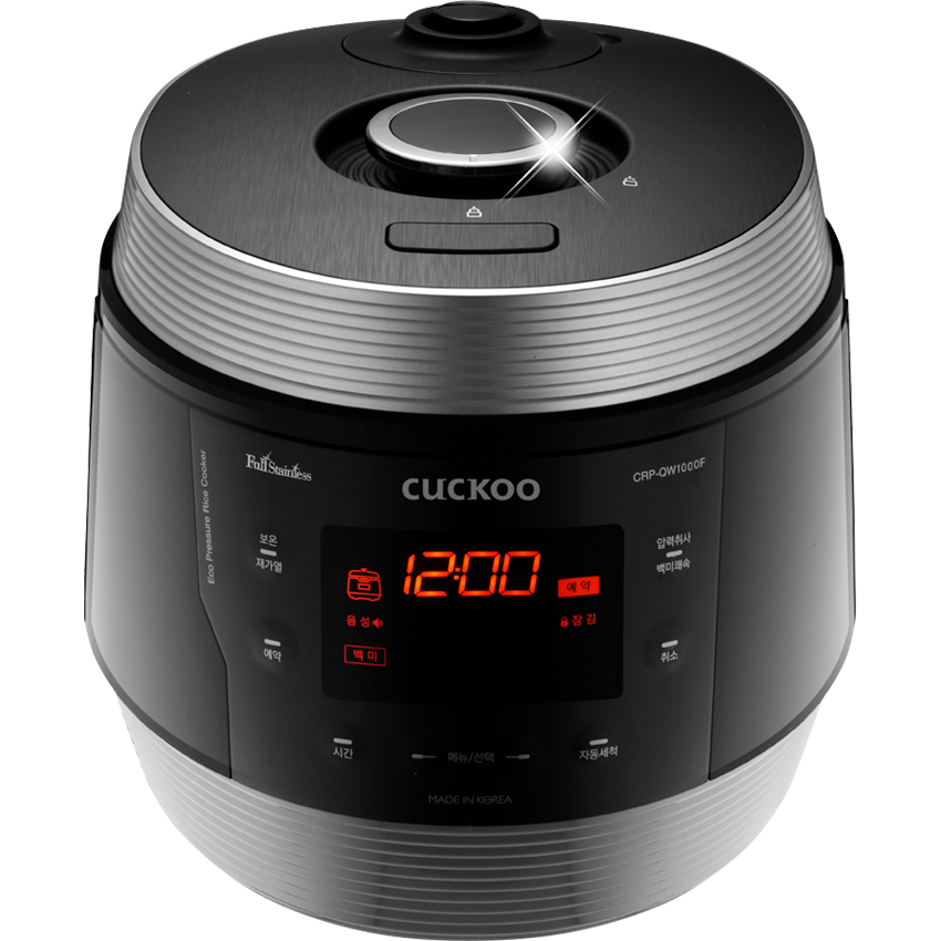 Nồi cơm điện tử áp suất Cuckoo CRP-QW1000F/SIBKVNCV  1.8 lít màu bạc