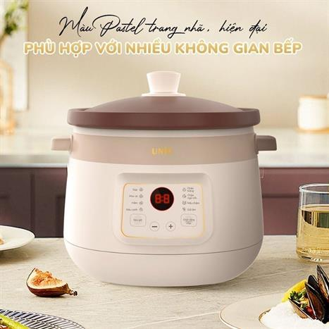 Nồi nấu chậm UNIE USC308 dung tích 3L, 8 chức năng kho hầm