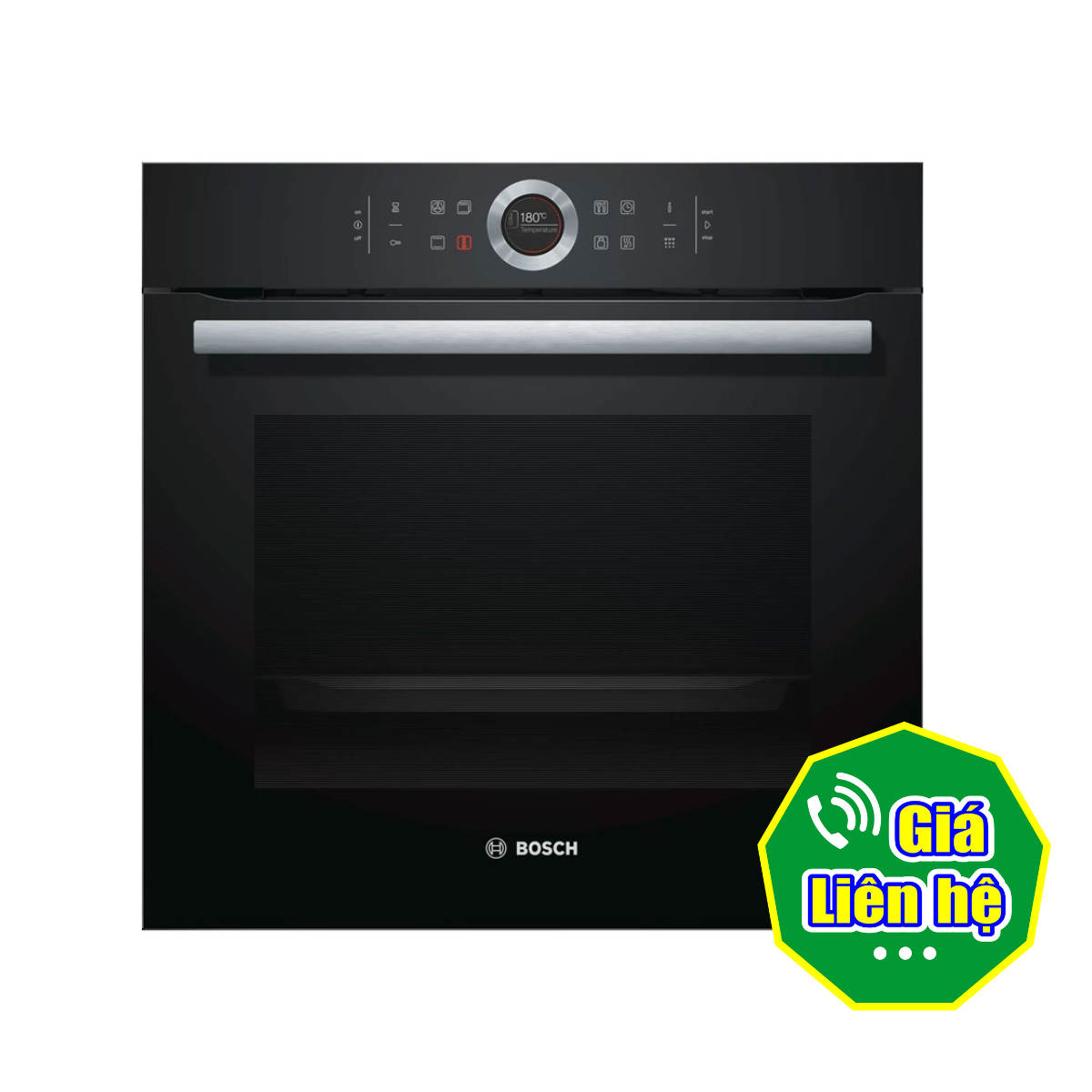 Lò nướng âm tủ Bosch HBG675BB1 Seri 8 3600W 71 lít