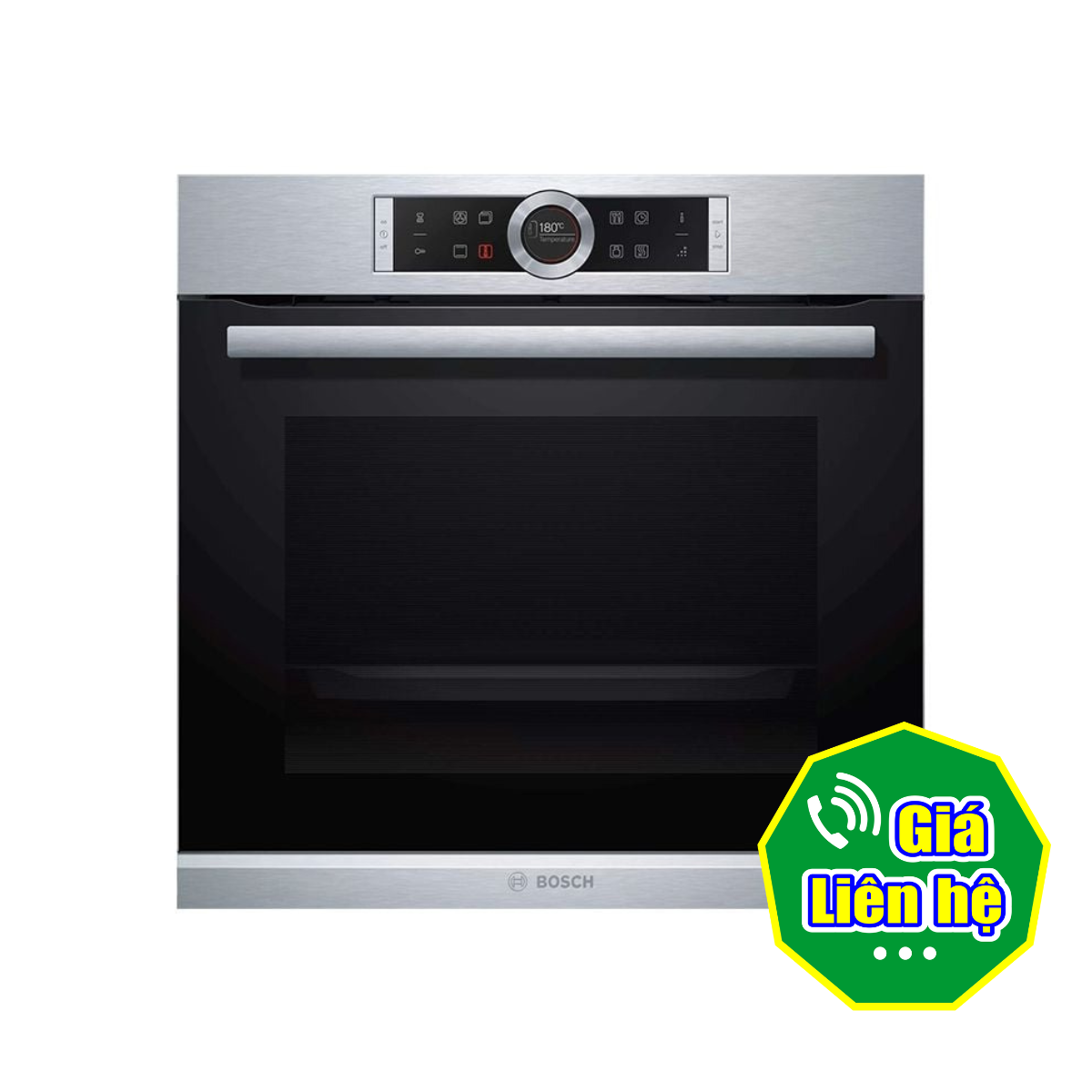 Lò nướng âm tủ Bosch HBG655BS1M Seri 8 3600W 71 lít