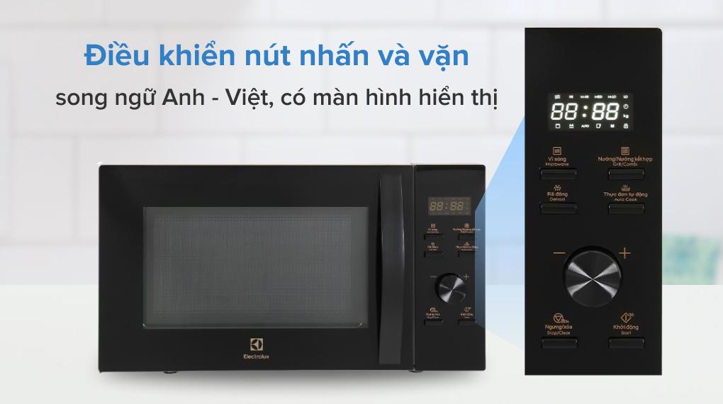 Lò vi sóng có kết hợp nướng 25 lít Electrolux EMG25D59EB