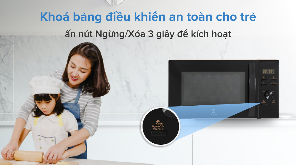 Lò vi sóng có kết hợp nướng 25 lít Electrolux EMG25D59EB