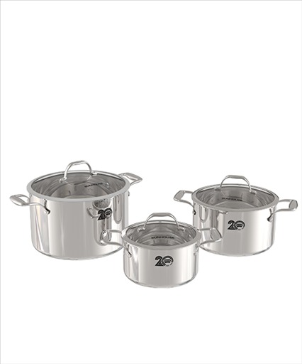 Bộ nồi inox Sunhouse SHG2020 3 chiếc