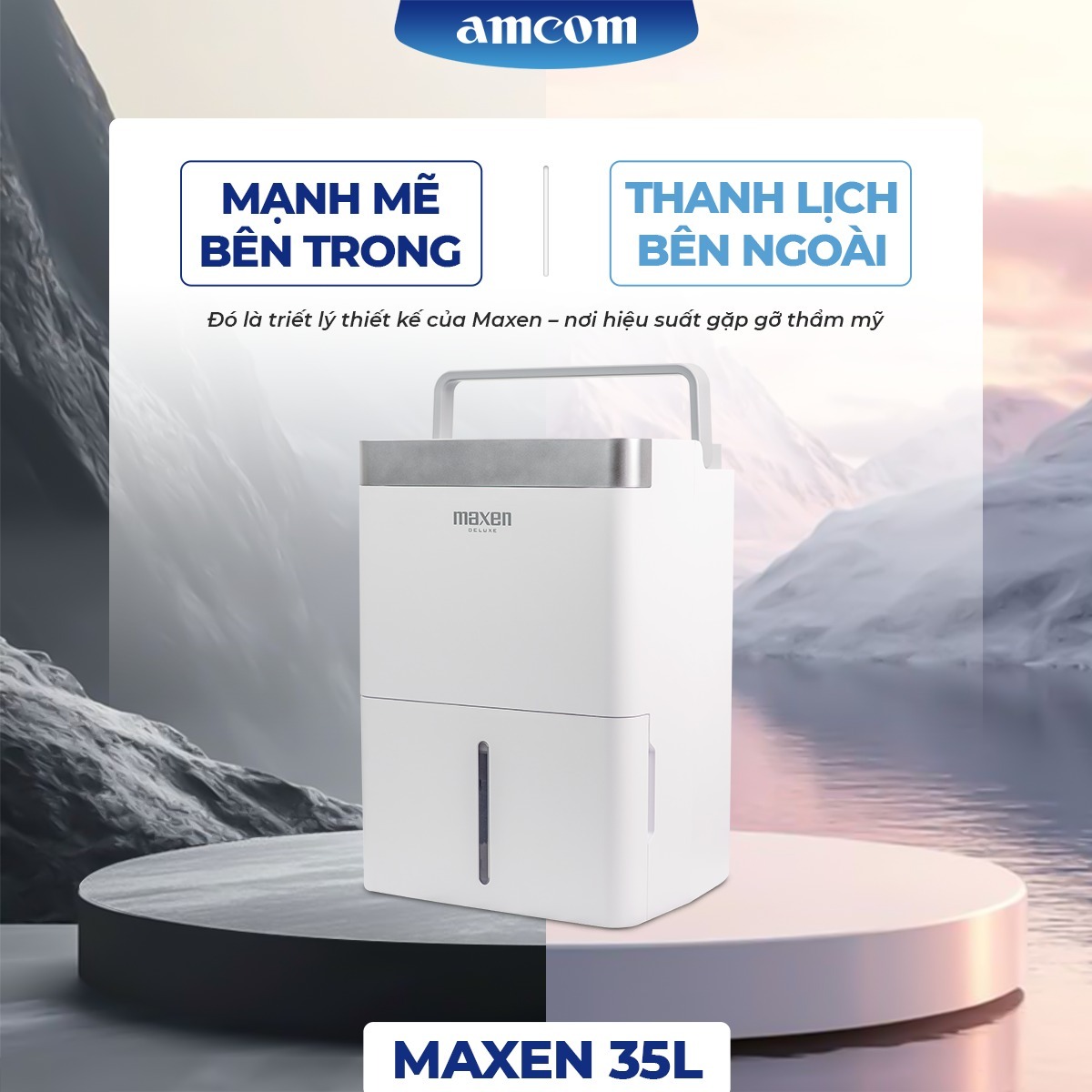 Máy hút ẩm Maxen HL-35CS 35L/Ngày, 365W, bình chứa 4L