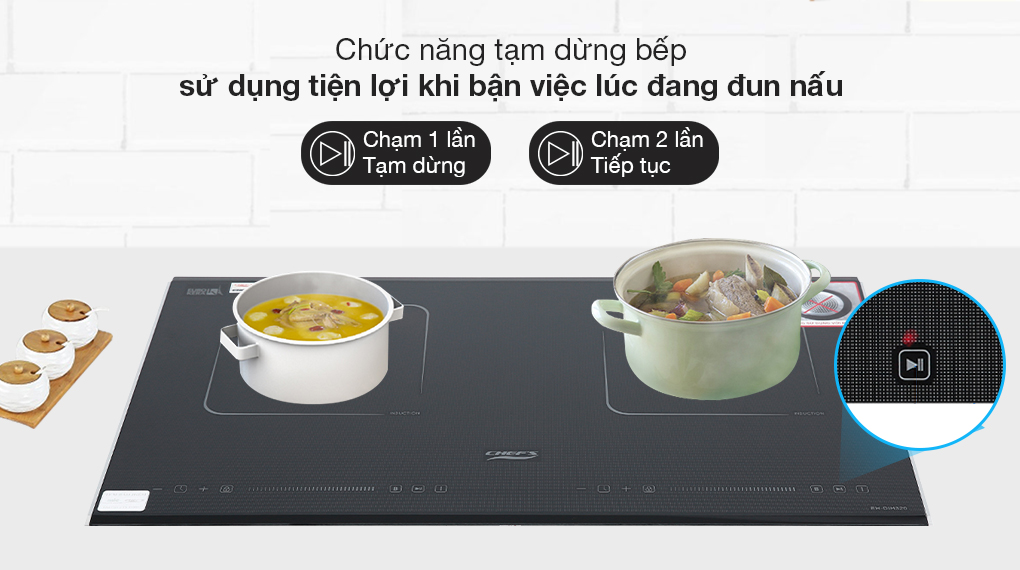 Bếp từ đôi Chefs EH-DIH320