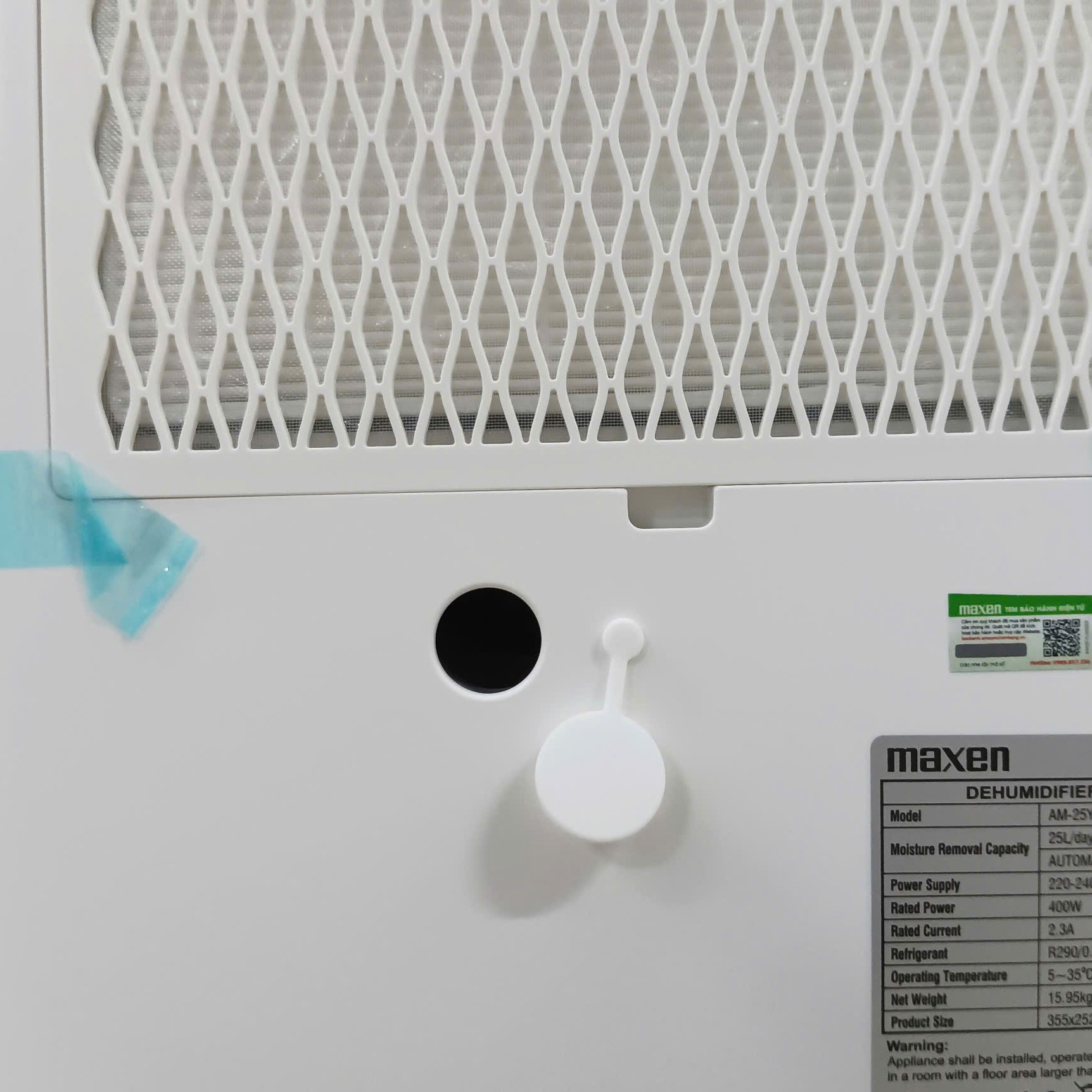 Máy hút ẩm Maxen AM-25YL 25L/Ngày, 330W, bình chứa 3.8L