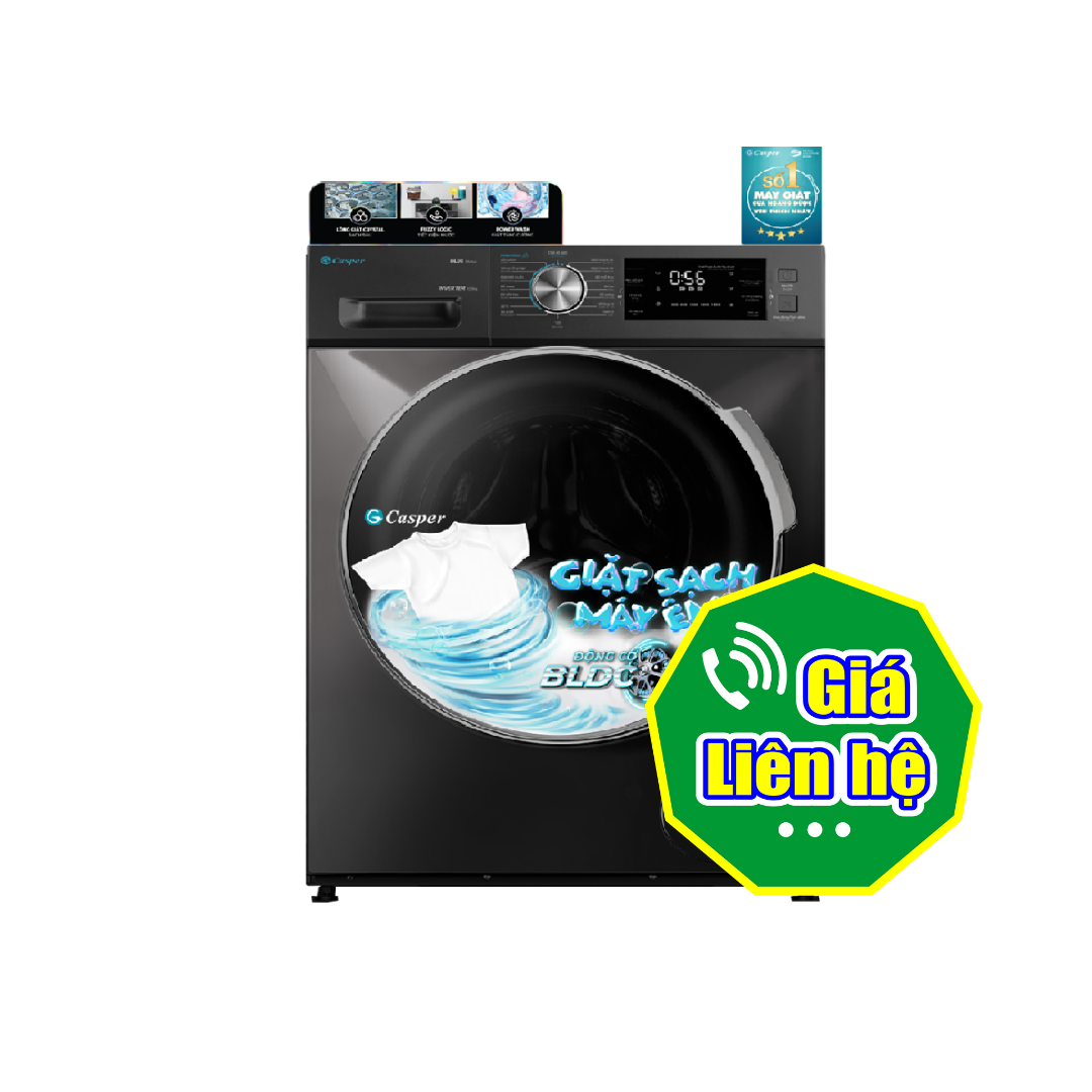 Máy giặt Casper WF-85I140BGB Inverter 8.5 kg cửa ngang