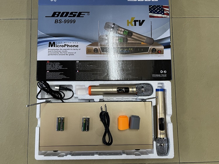 Bộ MICRO SHURE 2 mic không dây BS-9999