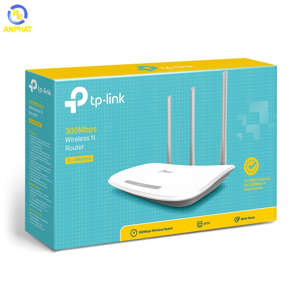 BỘ PHÁT WIFI TP-LINK TL-WR845N 3 ĂNG TEN