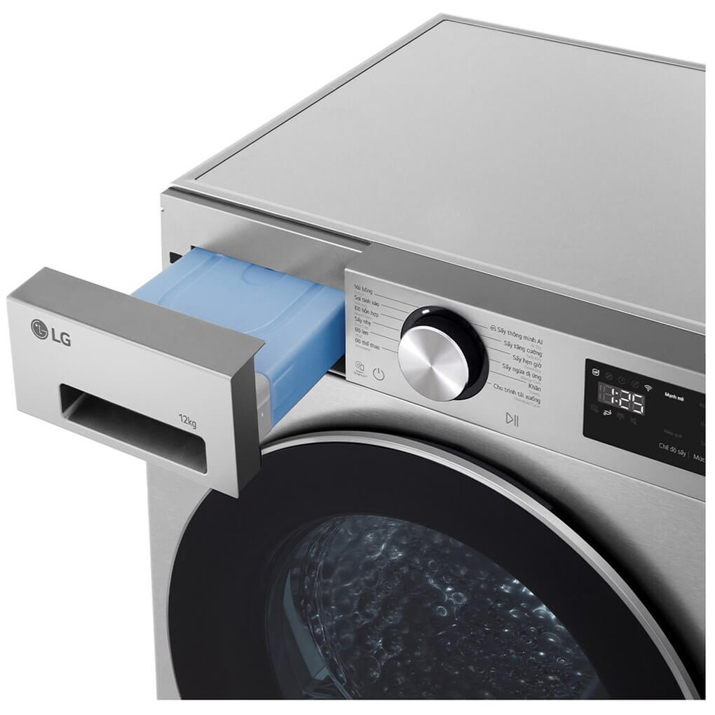 Máy sấy bơm nhiệt LG RX12VHP5S1 inverter 12kg màu xám