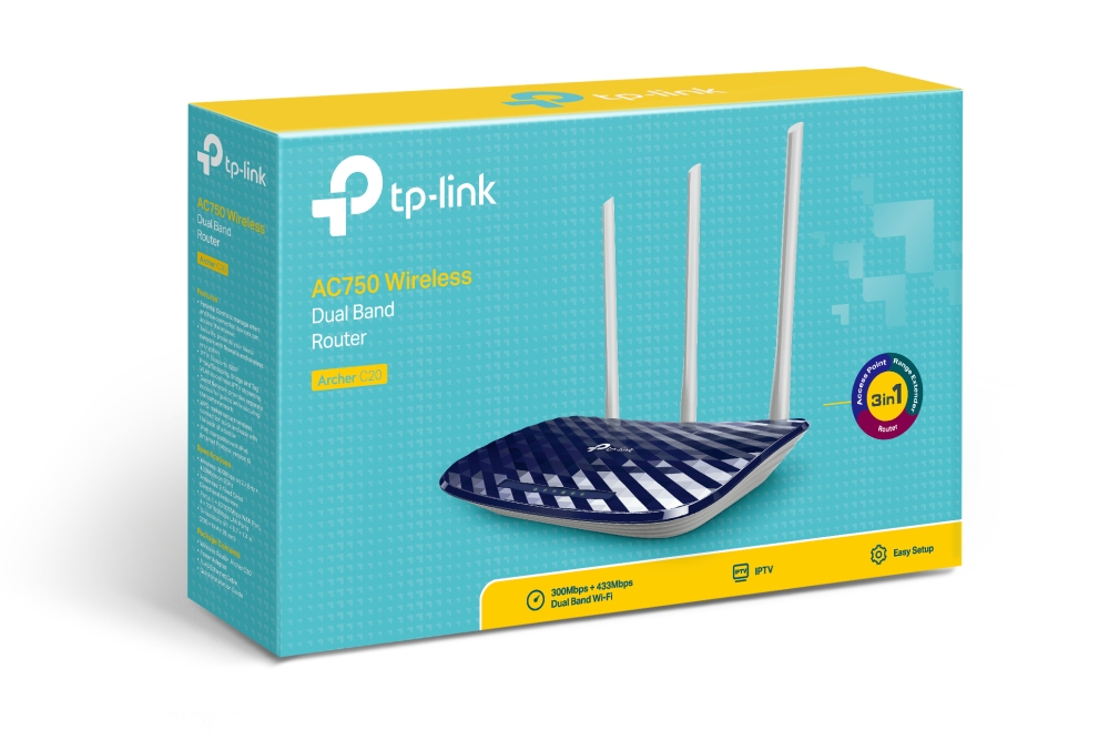 Bộ phát wifi TP-Link Archer C20 Wireless AC750