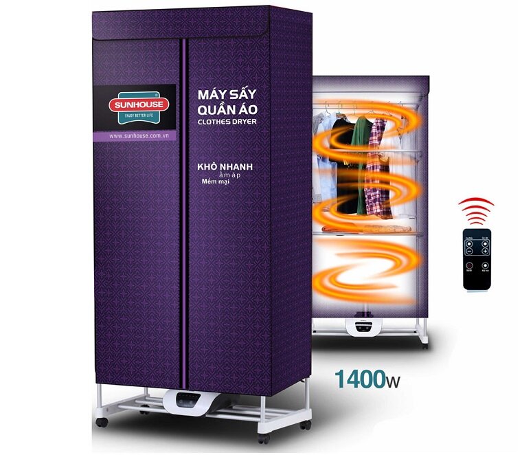 1. Giới thiệu về máy sấy quần áo Sunhouse