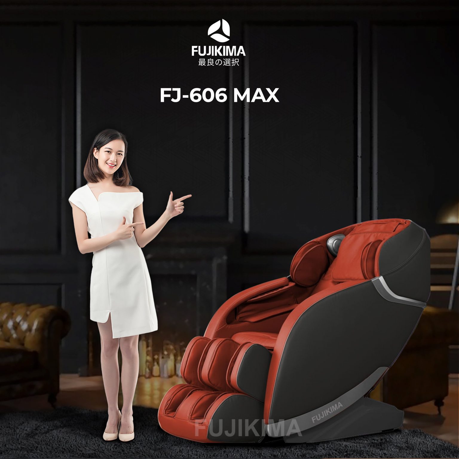 Ghế massage FJ-606 Max ( Có thêm điều khiển giọng nói)