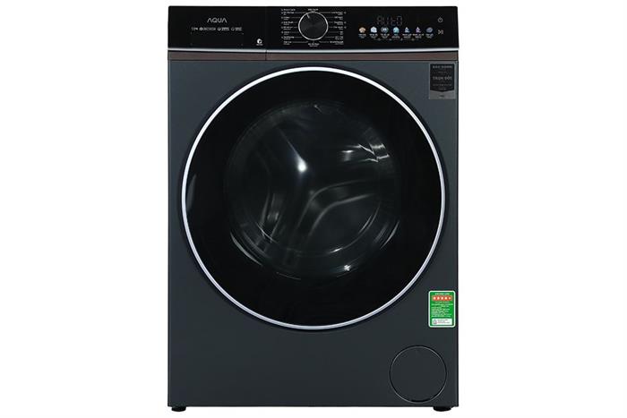 Máy giặt Aqua AW12-BD4657U1M(GN)cửa trước 12kg inverter, phân bổ nước giặt xả