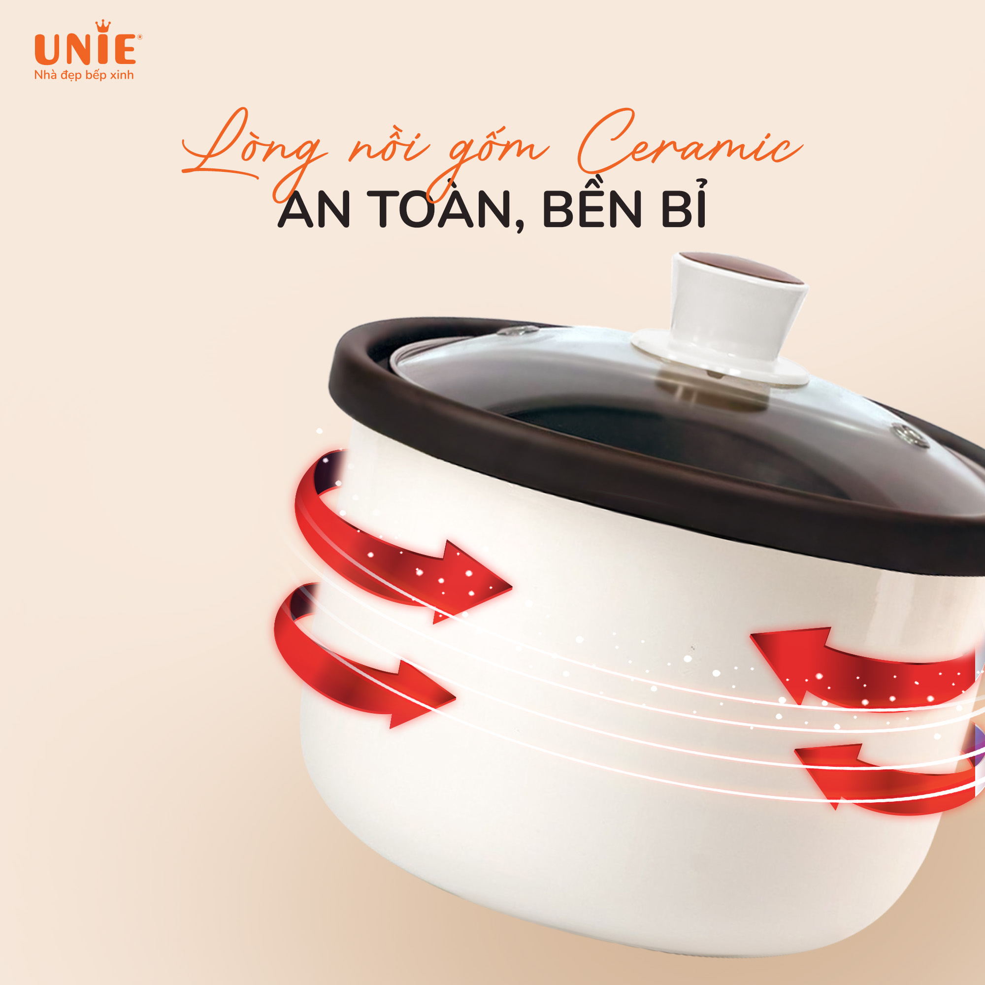 Nồi nấu chậm Unie USC208 2 lít