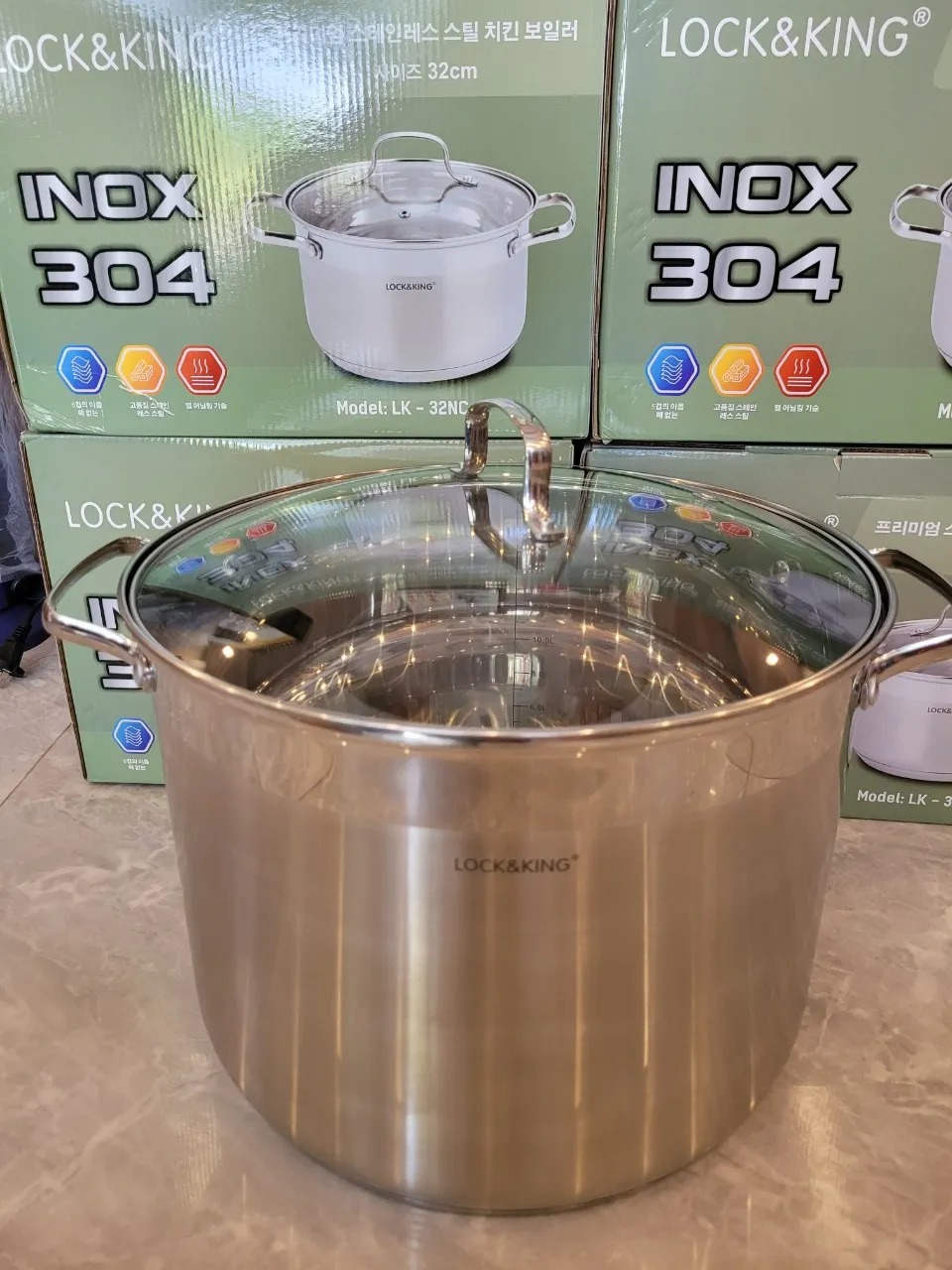 Nồi đơn INox  304 P32 Lock & King LK324