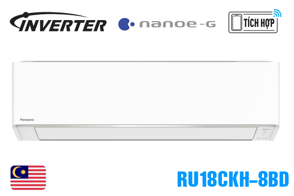 Điều hòa Panasonic 1 chiều Inverter R32 Tiêu chuẩn 18000Btu CS/CU-RU18CKH-8BD dàn lạnh to