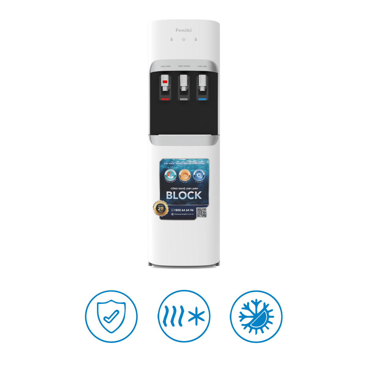 Cây nước nóng lạnh hút bình Hòa Phát FHC T311
