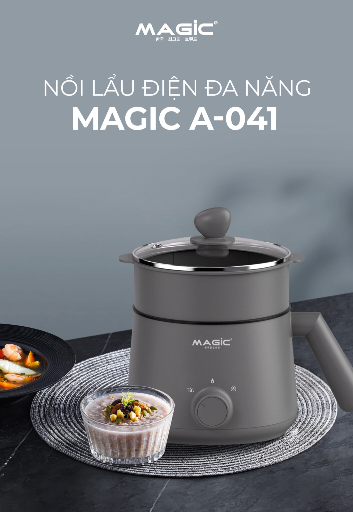 Nồi Lẩu Điện Đa Năng Magic A-041