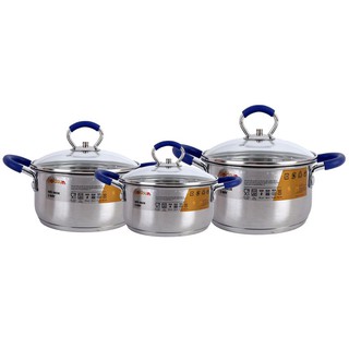 Bộ nồi Goldsun GD183306SG 3 chiếc inox 3 lớp