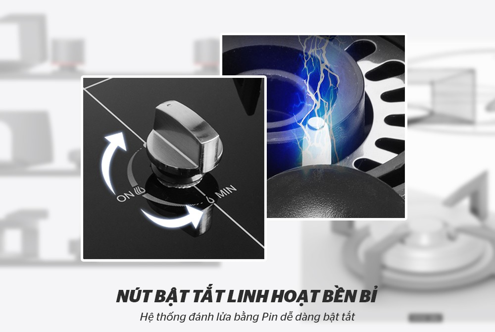 Bếp ga âm kính Sunhouse MMB6632