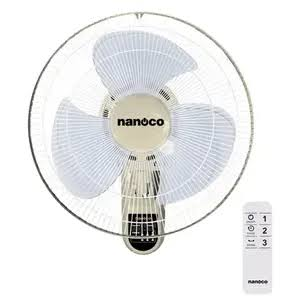 Quạt treo tường Nanoco NWF1612RC-BE có điều khiển từ xa